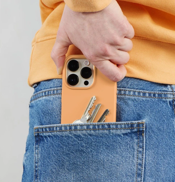 Hama Handyhülle Fantastic Feel für Apple iPhone 14 Pro orange