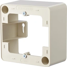 Metz Connect Aufputzrahmen 85x85x43mm 1fach, perlweiß