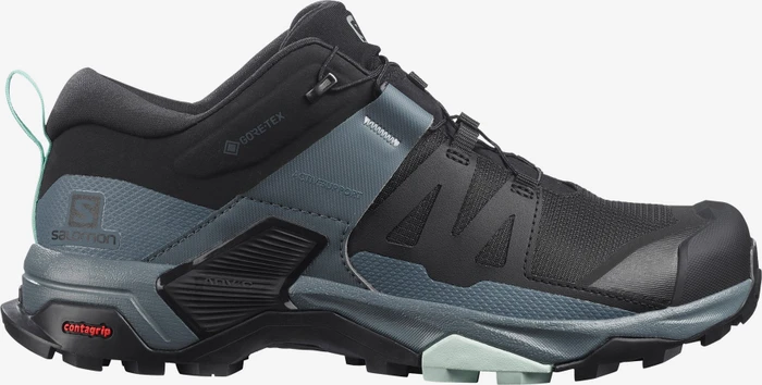 Salomon X Ultra 4 GTX black/stormy weather/opal blue (Damen)