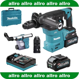 Makita HR009GM202 XGT Akku-Bohr-/Meißelhammer inkl. 2 Akkus 4.0Ah + Absaugeinheit