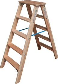 Krause Stabilo Professional Holz 2-tlg. Stehleiter, 2x 5 Stufen