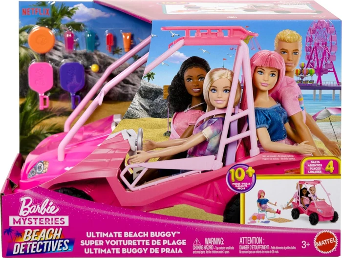 Mattel Barbie - Mysteries - Beach Detectives - Spielset Strand-Buggy