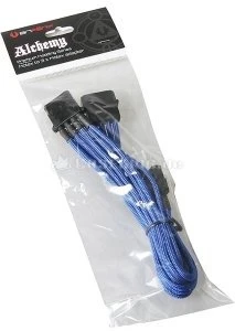 BitFenix Alchemy 4-Pin Molex auf 3x 4-Pin Molex 55cm, sleeved blau/schwarz