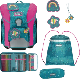 Scout Micro DIN Happy Coneftti Schultaschen-Set, 4-tlg.