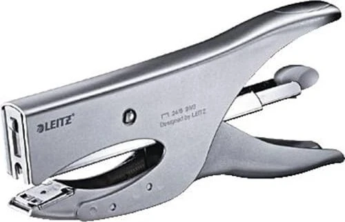 Leitz große Heftzange, silber