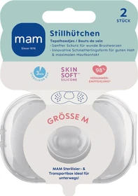 MAM Brusthütchen Größe M, 2 Stück