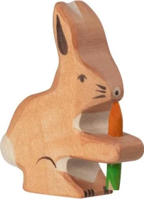 Goki Holztiger Hase mit Karotte