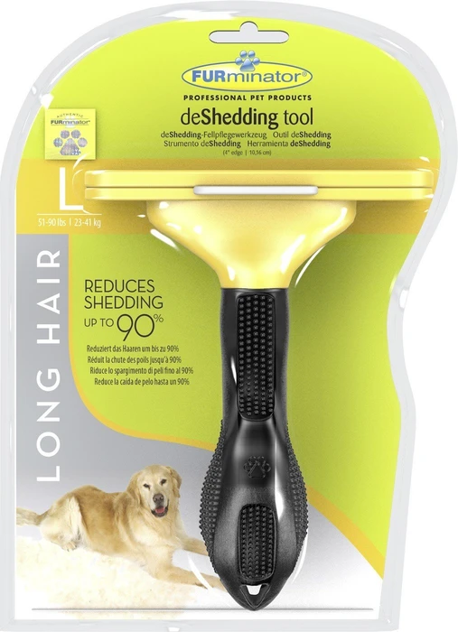 FURminator deShedding Tool für große Hunde mit langem Fell, Version 1
