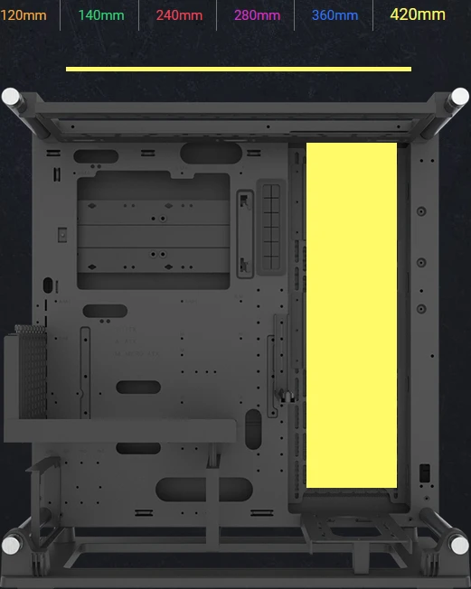 Thermaltake Core P3 TG Pro, schwarz, Glasfenster