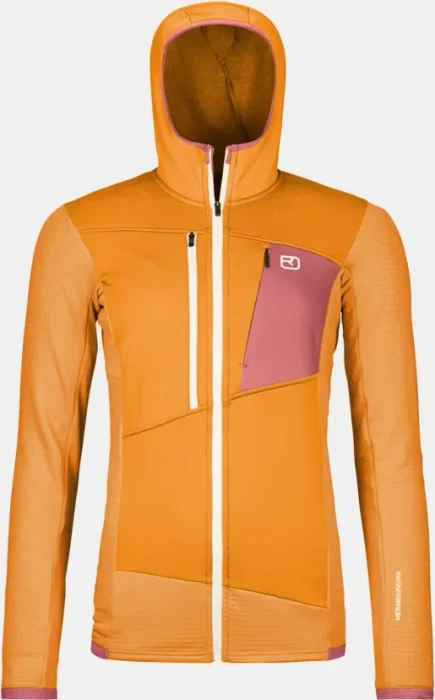 Ortovox Fleece Grid Hoody Funktionsjacke autumn leaves (Damen)
