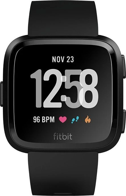 Fitbit Versa Aktivitäts-Tracker black/black aluminium