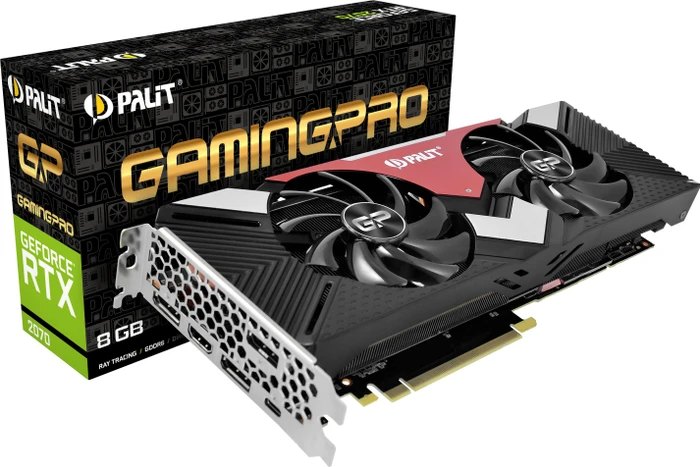 Palit GeForce RTX 2070 GamingPro, 8GB GDDR6, HDMI, USB-C, 3x DP
