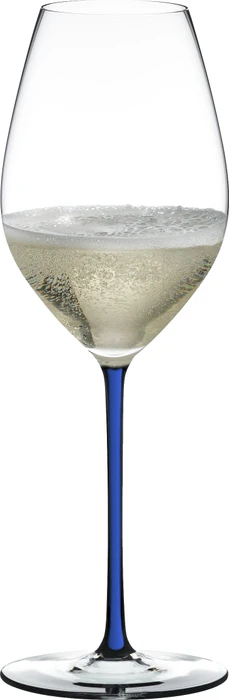 Riedel Fatto A Mano Champagner Weinglas dunkelblau