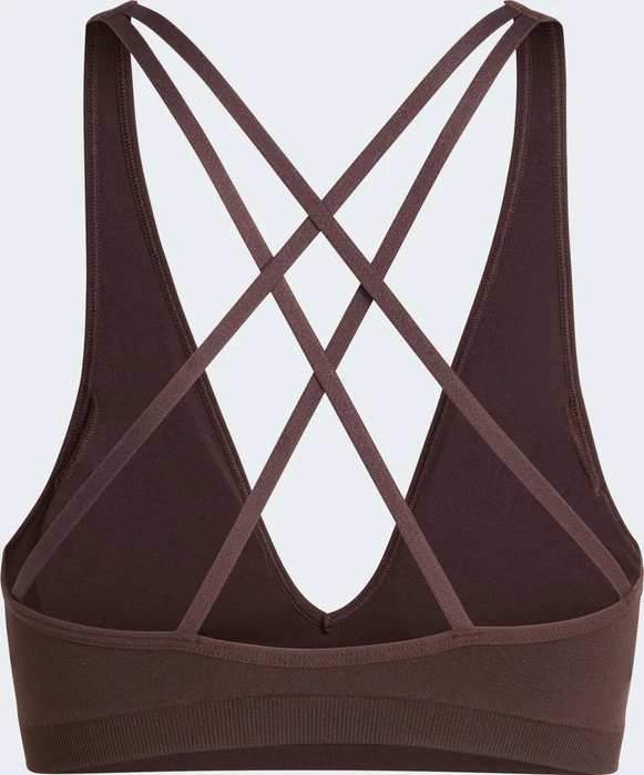 adidas Workout Essentials Knit Light Support Sport-BH aurora coffee (Damen)