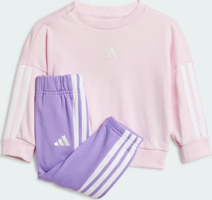 adidas Essentials Trainingsanzug clear pink/white (Junior)