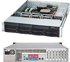 Supermicro SuperChassis 825TQ-600LPB, grau/schwarz, 2HE, 1x 600W