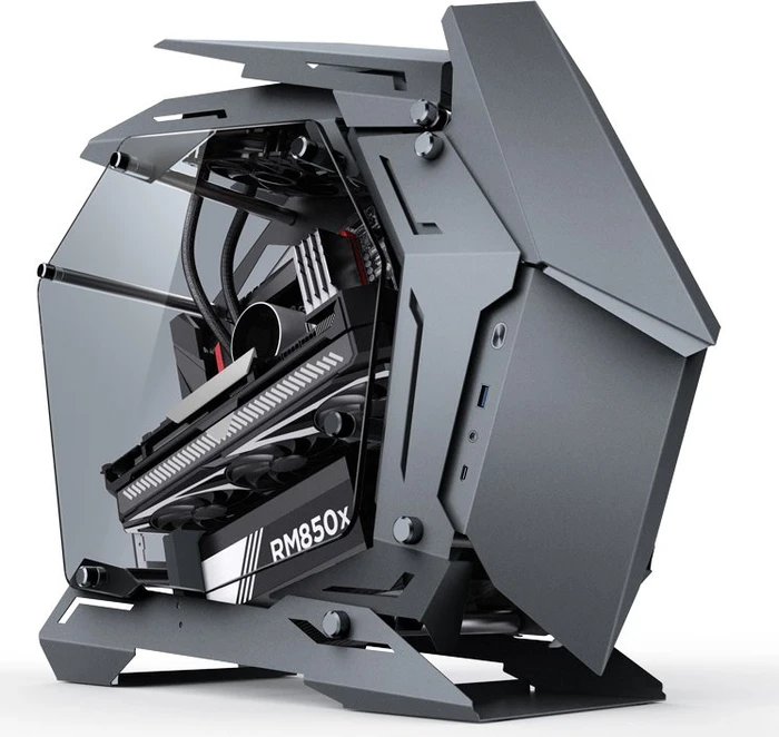 Jonsbo Mod3 Mini, grau, Glasfenster