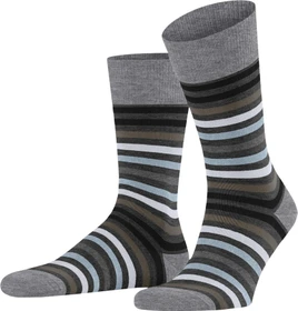 Falke Tinted Stripe Socken asphalt mel. (Herren)