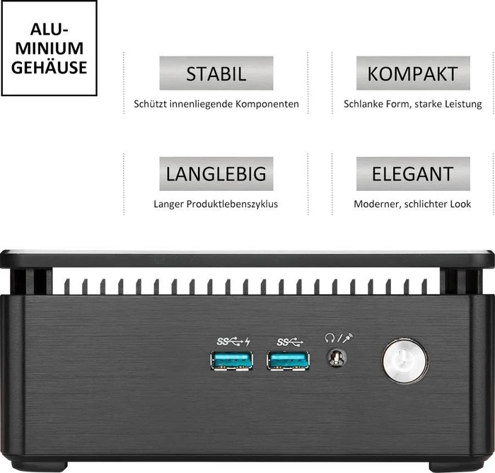 MSI Cubi 3 Silent S-026EU, Core i5-7200U, 8GB RAM, 256GB SSD