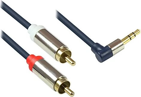 Good Connections 3.5mm Klinke gewinkelt/Composite Audio Kabel gerade 1.5m