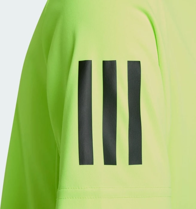 adidas Club Tennis 3-Streifen Funktionsshirt kurzarm lucid lemon (Junior)