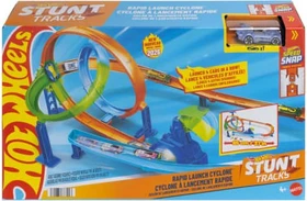 Mattel Hot Wheels Stunt Tracks Schnellstart-Looping-Trackset