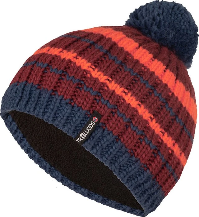 Trollkids Hafjell Bobble Mütze mystic blue (Junior)