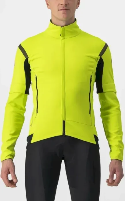 Castelli Perfetto RoS 2 Convertible Fahrradjacke electric lime/dark grey (Herren)