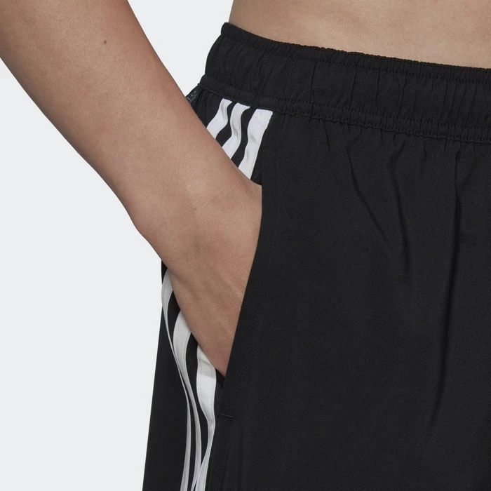 adidas 3-Streifen CLX Badeshorts schwarz/weiß (Herren)