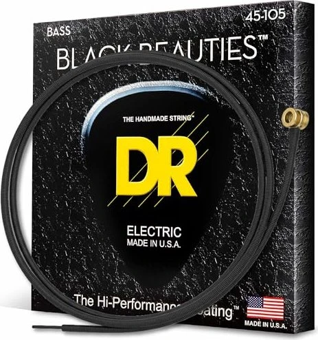 DR Strings Black Beauties Bass Medium