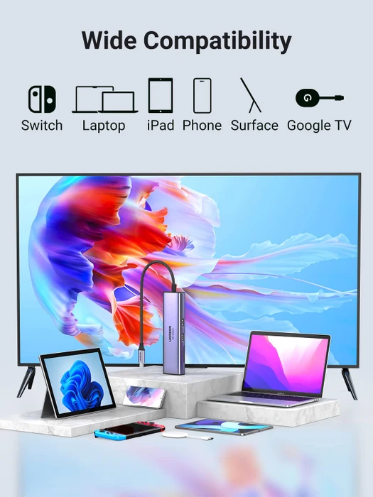 Ugreen 7-in-1 USB-C Hub, USB-C 3.0 [Stecker]