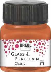 Kreul Glass & Porcelain Classic Malfarbe, kupfer, 20ml