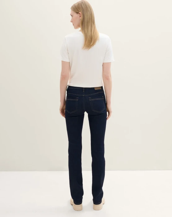 Tom Tailor Alexa Straight Jeans Jeans rinsed blue denim (Damen)