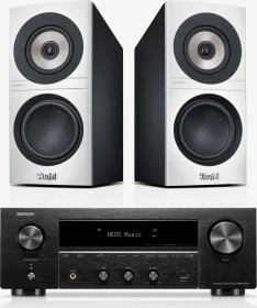 Teufel Definion 3S + Denon DRA-900H weiß / schwarz