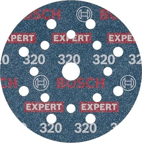 Bosch Professional EXPERT O780 Folienschleifblatt K320, 125mm, 6 Stück