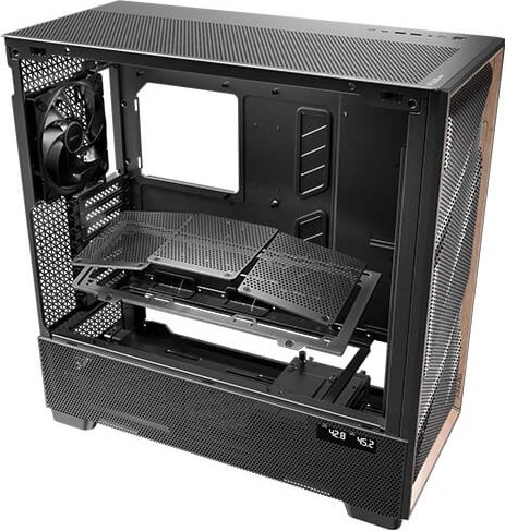 Antec Flux Pro, schwarz/braun, Glasfenster