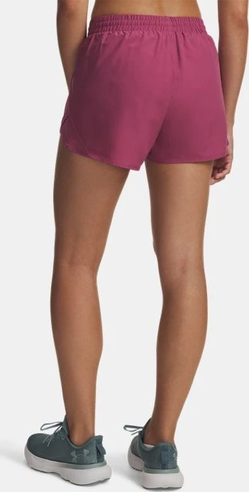 Under Armour Fly By 8cm Hose kurz fuchsia dusk/reflective (Damen)