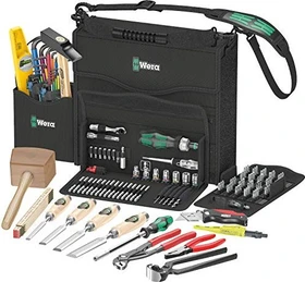 Wera 2Go H1 Holzanwendungen Handwerkzeugset inkl. Tasche, 134-tlg.