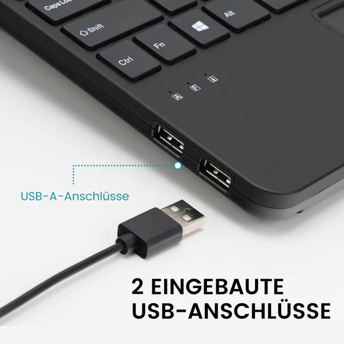 Perixx Periboard-525, schwarz, USB, DE