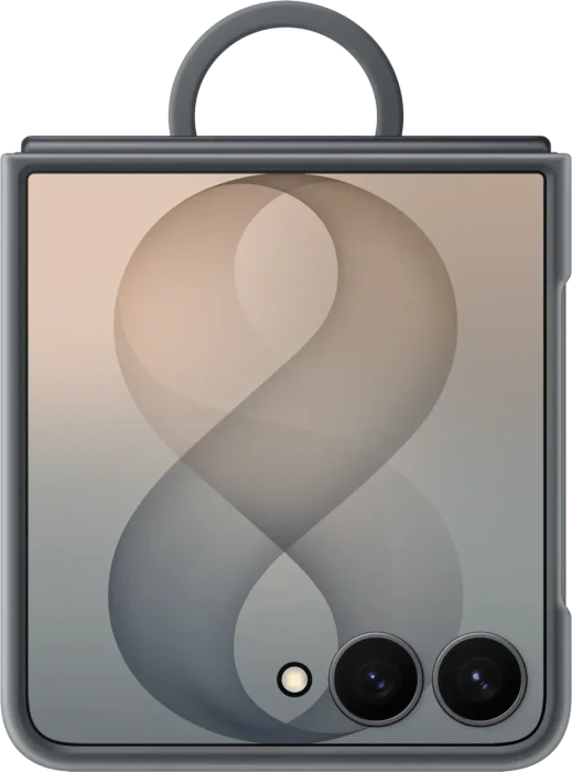 Samsung Silicone Ring Magnet Case für Galaxy Z Flip8 graphite