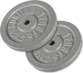 Gorilla Sports Hantelscheiben Gusseisen Set 2x 15kg