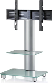 VCM Tosal silber mit Zwischenboden, Mattglas