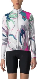 Castelli Unlimited Thermal Trikot langarm silver grey/teal blue/flowers (Damen)