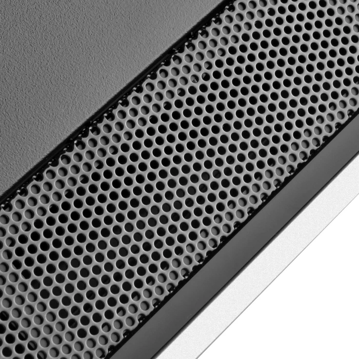 SilverStone Lucid LD01, schwarz/weiß, Glasfenster