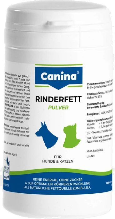 Canina Rinderfett Pulver für Hunde & Katzen, 75g