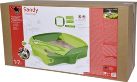 BIG Sandy Sandkasten mit Hard Cover grün