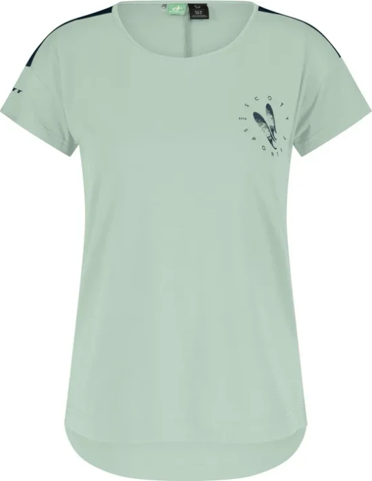 Scott Trail Flow DRI Trikot kurzarm fresh green/metal blue (Damen)