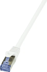 LogiLink PrimeLine Patchkabel, Cat7/Cat6a, S/FTP, RJ-45/RJ-45, 0.5m, weiß