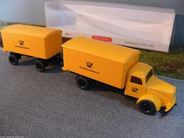 Wiking Kofferhängerzug MB L 5000 Deutsche Bundespost