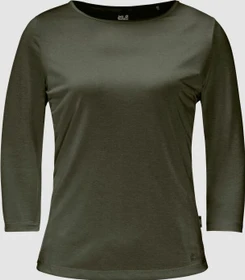 Jack Wolfskin JWP Funktionsshirt 3/4 green pine (Damen)